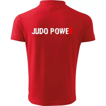 Pánská košile Judo power - Polokošile pánská Pique Polo 203 - S ( Červená )