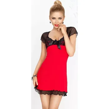 Dámská košilka Irina red-black - DKAREN červeno-černá L