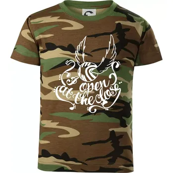 Chlapecké tričko Harry - Zlatonka - Dětské maskáčové triko - 146 cm/10 let ( Hnědý maskáč )