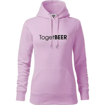 Dámská mikina Pivní nápisy TogetBEER - Mikina dámská Cape s kapucí - XS ( Orchid )