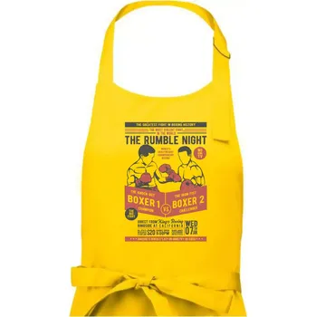 Kuchyňská zástěra Classic Boxing - Dámská zástěra na vaření - Univerzální velikost ( Žlutá )