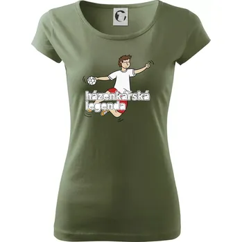 Dámské tričko Házenkářská legenda - Dámské triko Pure - XS ( Khaki )