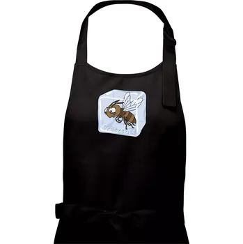 Kuchyňská zástěra Freezebee (Hana-creative) - Dámská zástěra na vaření - Univerzální velikost ( Černá )