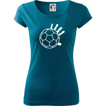Dámské oblečení Házená míč ruka - Dámské triko Pure - M ( Petrolejová )