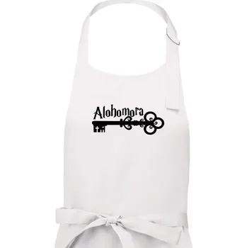 Kuchyňská zástěra Harry - Alohomora - Dámská zástěra na vaření - Univerzální velikost ( Bílá )