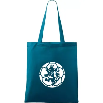 Nákupní taška Házená míč lev - Taška bavlněná - 42 x 38 cm ( Petrolejová )