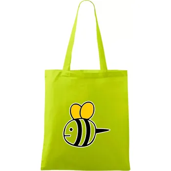 Včelka kreslená - Taška bavlněná - 42 x 38 cm ( Limetková )