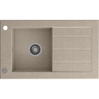 Granitový dřez Jednokomorový dřez Quadron WILL ocel béžový