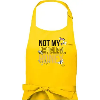 Kuchyňská zástěra Not my problem, honey - Pánská zástěra na vaření - Univerzální velikost ( Žlutá )