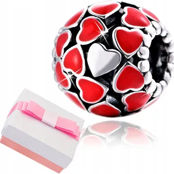 Přívěsek Korálky Charms Mennica Bydgoska srdíčko + hadřík