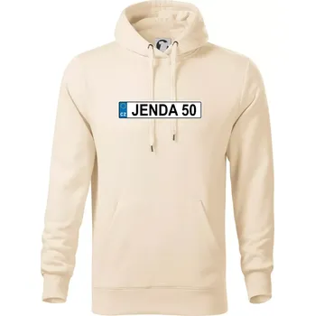 Pánská mikina SPZ Jenda 50 - Mikina pánská Cape s kapucí - S ( Mandlová )