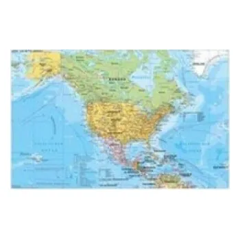 Stiefel Wandkarte Großformat Nord- und Mittelamerika politisch: Wandkarte / Poster. Plano Laminiert – Heinrich Stiefel (DE)