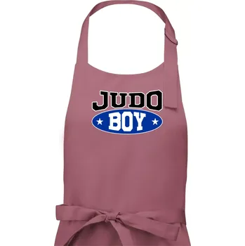 Kuchyňská zástěra Judo Boy - Pánská zástěra na vaření - Univerzální velikost ( Starorůžová )