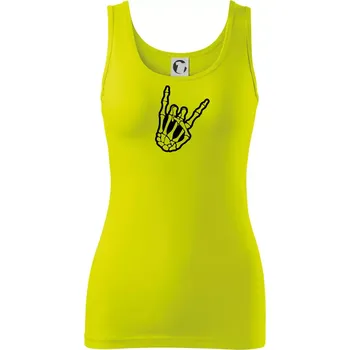 Dámské tričko Rock ruka - Dámské tílko - S ( Limetková )