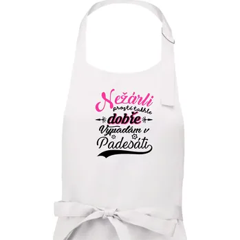 Kuchyňská zástěra Nežárli - 50 - Dámská zástěra na vaření - Univerzální velikost ( Bílá )