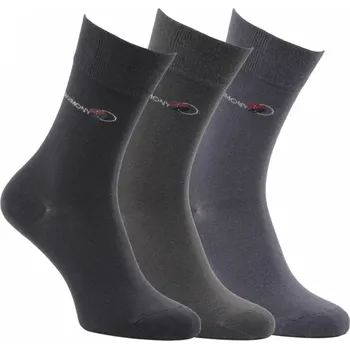 Pánské ponožky Zdravé ponožky pánské nadměrné bavlněné jednobarevné elastické zdravotní ponožky se vzorečkem mix1 47-50