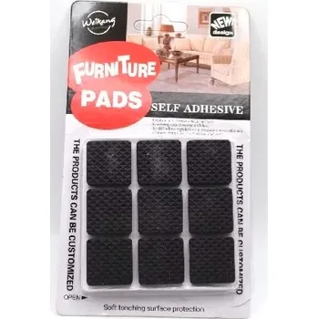 Podložka pod nábytek Podložka pod nábytek guma 2,5x2,5cm 18ks WEIKANG