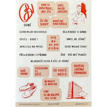 samolepka Be Nice samolepky - Baťa SOBĚ