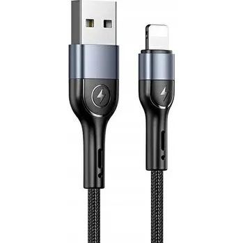 Datový kabel Kabel Usams USB - Apple Lightning 1 m černý