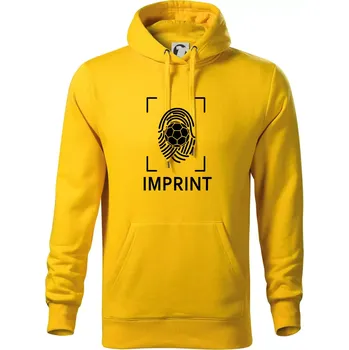 Pánská mikina Házená imprint - Mikina pánská Cape s kapucí - 4XL ( Žlutá )