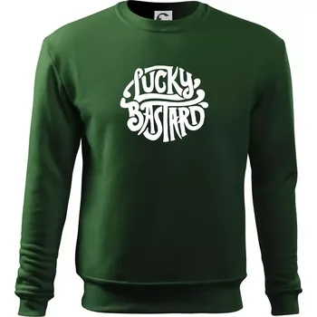 Lucky Bastard - Mikina Essential dětská - 158 cm/12 let ( Lahvově zelená )