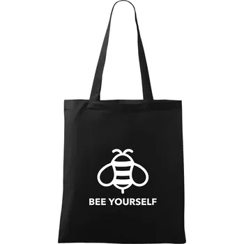 Bee yourself - Taška bavlněná - 42 x 38 cm ( Černá )