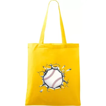 Nákupní taška Baseball míč v triku - Taška bavlněná - 42 x 38 cm ( Žlutá )