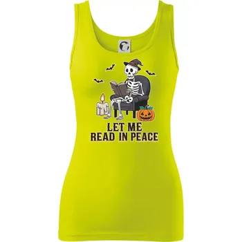 Let me read in peace - Dámské tílko - L ( Limetková )