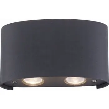 Nástěnné svítidlo Zahradní nástěnné svítidlo Zuma Line šedé, integrovaný LED zdroj, 18 W