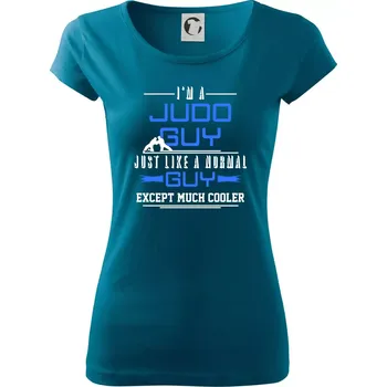 Dámské tričko Judo Guy - Dámské triko Pure - 3XL ( Petrolejová )