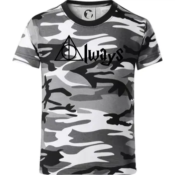 Chlapecké tričko Harry - Always - Dětské maskáčové triko - 122 cm/6 let ( Šedý maskáč )