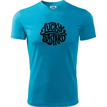 Pánské tričko Lucky Bastard - Pánské triko Fantasy sportovní (dresovina) - 3XL ( Světlý tyrkys )