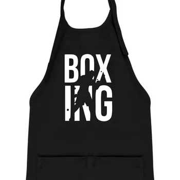 Kuchyňská zástěra Nápis Boxing - Dětská zástěra na vaření - Univerzální velikost ( Černá )