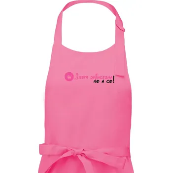 Kuchyňská zástěra Jsem princezna, no a co! - Dámská zástěra na vaření - Univerzální velikost ( Růžová )