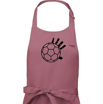 Kuchyňská zástěra Házená míč ruka - Dámská zástěra na vaření - Univerzální velikost ( Starorůžová )