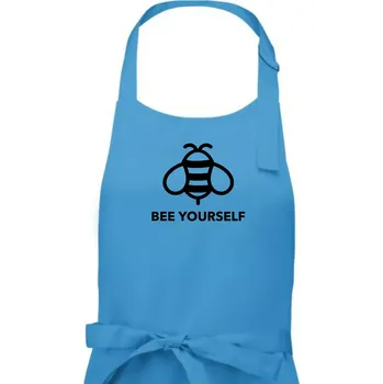 Kuchyňská zástěra Bee yourself - Dámská zástěra na vaření - Univerzální velikost ( Světlý tyrkys )
