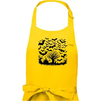 Kuchyňská zástěra Strašidelný les - Pánská zástěra na vaření - Univerzální velikost ( Žlutá )