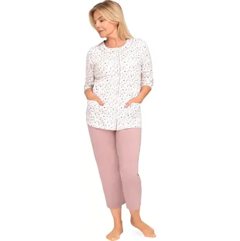 Dámské noční prádlo Dámské pyžamo Martel Maria Ii 201 3/4 3XL-4XL cappuccino 3xl