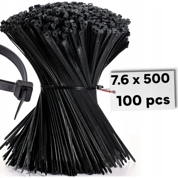 Stahovací páska Stahovací pásky stahovací STAHOVACÍ PÁSKY 7,6x500 mm, 100 ks