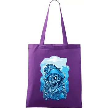 Starý mořský vlk - Taška bavlněná - 42 x 38 cm ( Fialová )