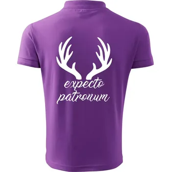 Pánská košile Harry - Expecto patronum - Polokošile pánská Pique Polo 203 - 4XL ( Fialová )
