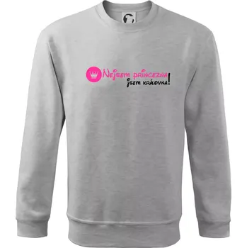 Nejsem princezna, jsem královna! - Mikina Essential dětská - 158 cm/12 let ( Světlešedý Melír )