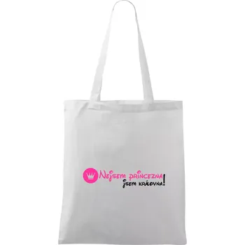 Nejsem princezna, jsem královna! - Taška bavlněná - 42 x 38 cm ( Bílá )