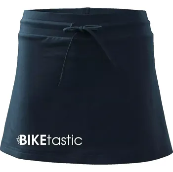 Dámské oblečení Bike nápisy Biketastic - Sportovní sukně - two in one - XS ( Námořní modrá (velmi tmavá - téměř černá) )