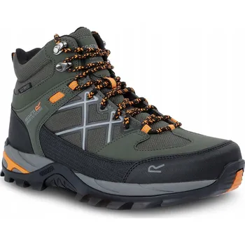 Pánská treková obuv Pánské trekové boty Regatta Samaris III Zelené s membránou RMF834 velikost 43