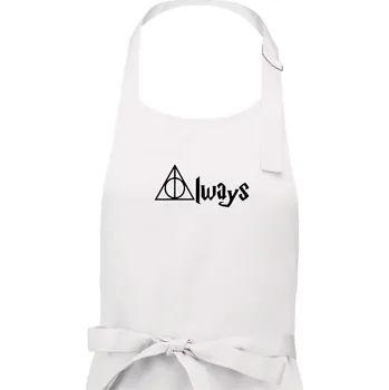 Kuchyňská zástěra Harry - Always - Dámská zástěra na vaření - Univerzální velikost ( Bílá )