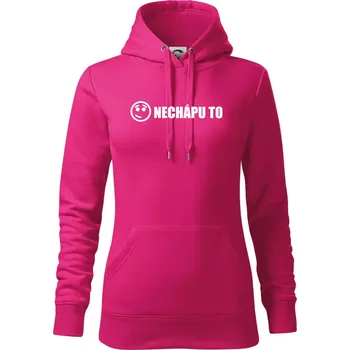 Dámská mikina Nechápu to - pořád to nechápu - Mikina dámská Cape s kapucí - M ( Purpurová )