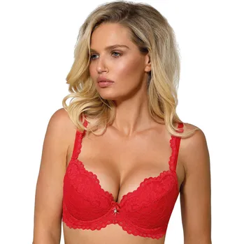 Podprsenka Róża komplet spodního prádla červený, velikost 80D
