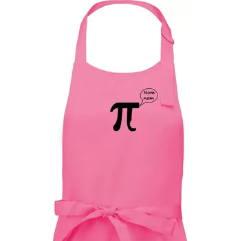 Kuchyňská zástěra Nakouslé Pí - Pánská zástěra na vaření - Univerzální velikost ( Růžová )