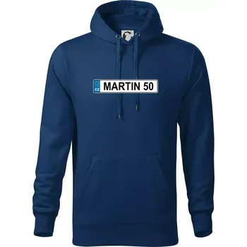 Pánská mikina SPZ Martin 50 - Mikina pánská Cape s kapucí - 4XL ( Půlnoční modrá )